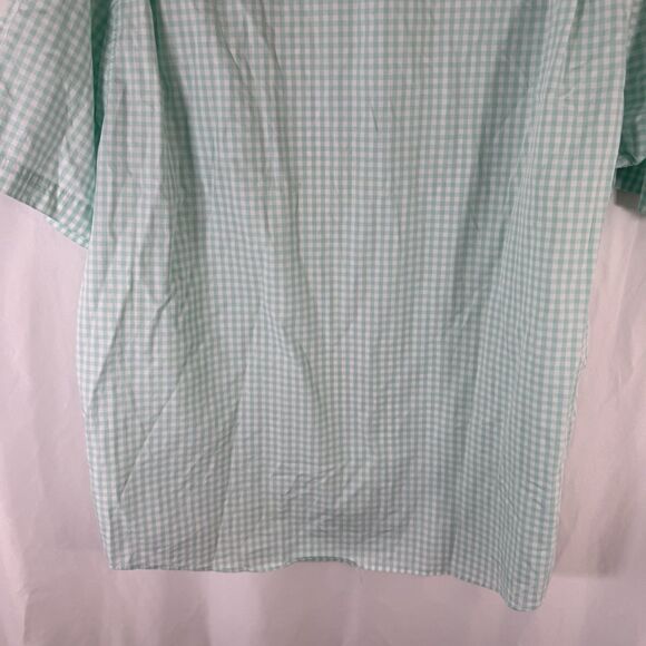 Duluth Polo Shirt Men's XL Green Plaid Button Up Short Sleeve 100% Cotton - Picture 11 of 12